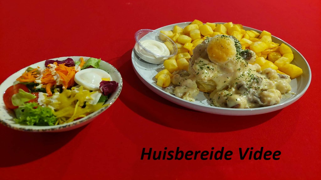 Vidé met frietblokjes